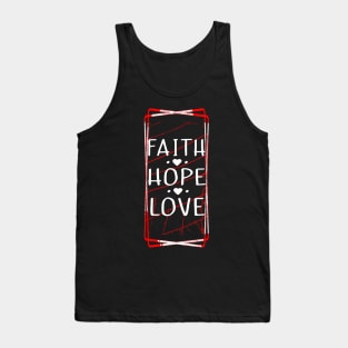 Faith Hope Love Balck Tshirt Tank Top